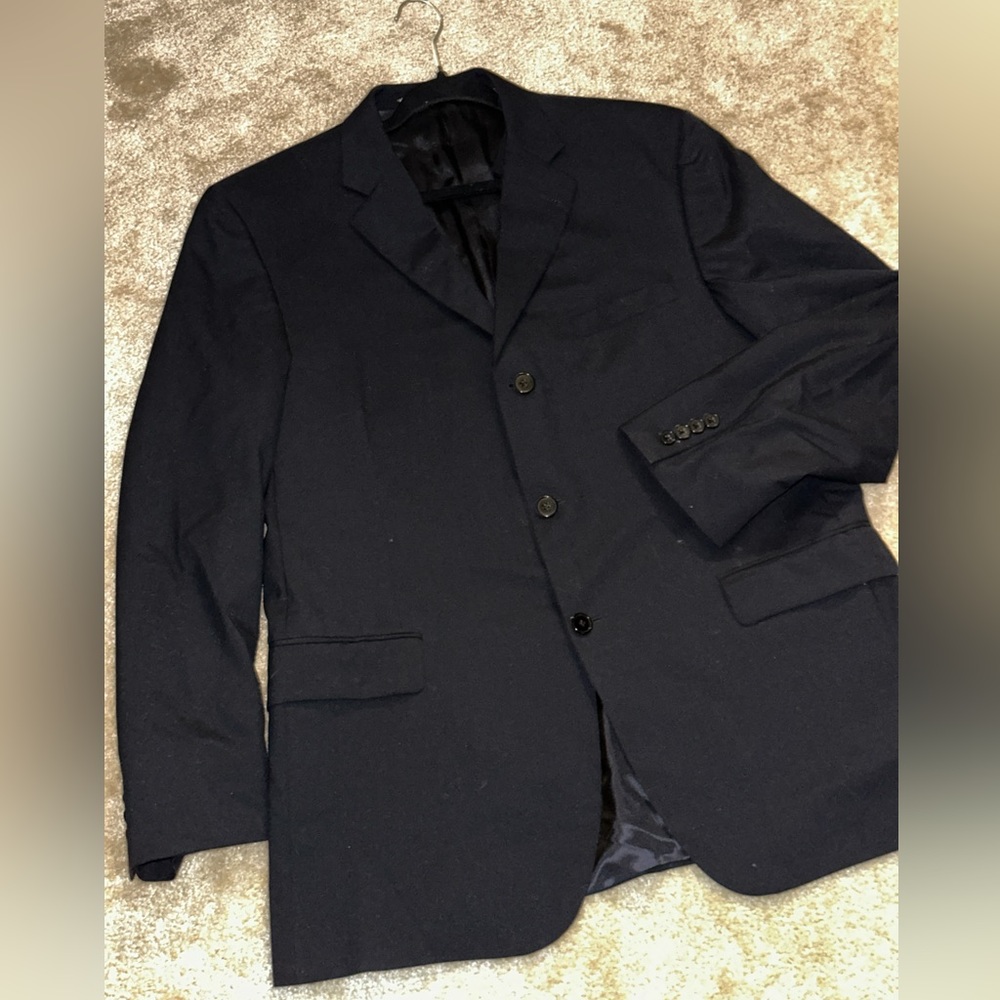 3-Button Burberry Dark Navy Blue suit 44R